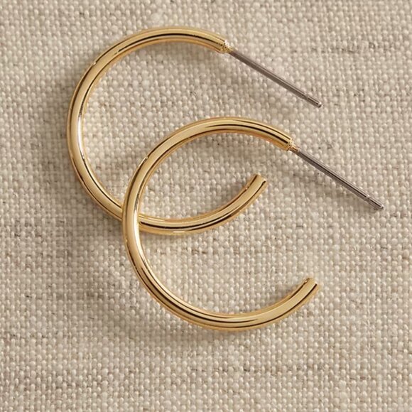 Banana Republic Factory Jewelry - 14K Gold Plated Hoop Earring
